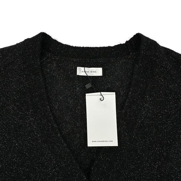 ANINE BING Mason Cardigan in Black S - Picture 4 of 9